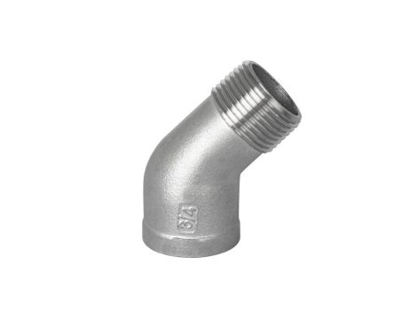 Kolanko gwintowane nierdzewne 45 stopni G 3/4 GW/GZ, stal 316
