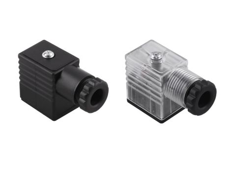 Wtyczka do cewki elektrozaworu z diodą i warystorem, typ B, IP65, 230V AC/DC