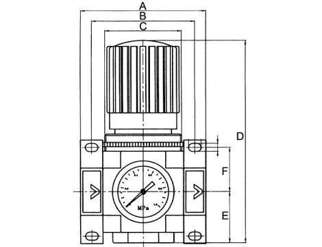 Reduktor ciśnienia powietrza G 1/4 GW do 16 bar, regulacja 1,5 - 12 bar, Flowmatik - 3