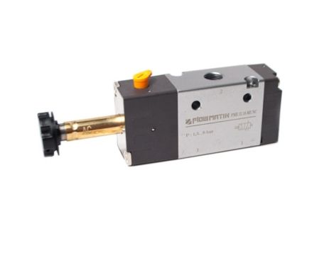 Elektrozawór pneumatyczny rozdzielający 3/2 G 1/4  NC monostabilny (sprężyna pneumatyczna)