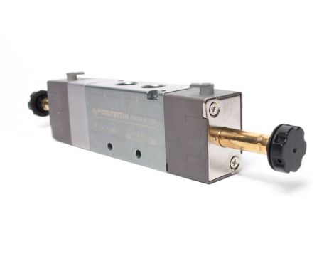 Elektrozawór pneumatyczny rozdzielający 5/3 G 1/8 centralnie zamknięty, Flowmatik