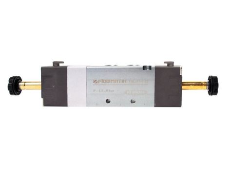 Elektrozawór pneumatyczny rozdzielający 5/3 G 3/8 centralnie zamknięty, Flowmatik - 2