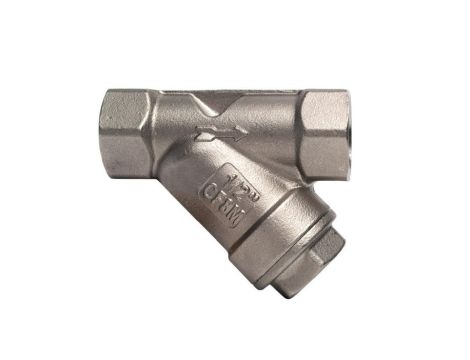 Filtr siatkowy skośny gwintowany Flowmatik G 1 1/2 GW PN16, stal nierdzewna 316