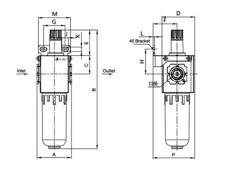 Smarownica sprężonego powietrza G 1/8 GW do 10 bar