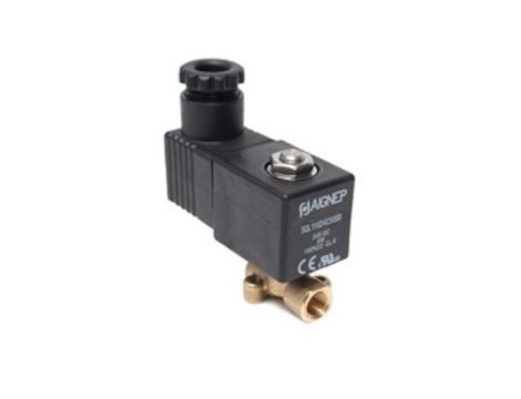 Zawór elektromagnetyczny membranowy 2/2 NC, G 1/4, FKM, 0-25 bar, DN2, 220V AC