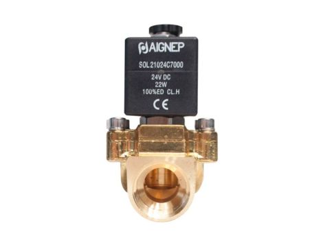 Zawór elektromagnetyczny membranowy 2/2 NC, G 3/4, NBR, 0-16 bar, DN18, 24V DC, normalnie zamknięty - 2