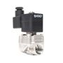 Zawór elektromagnetyczny membranowy 2/2 NC, G 1/2, NBR, NC, 0-25 bar, DN14, 230V AC, stal nierdzewna - 3