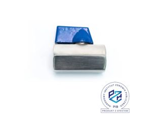 Zawór kulowy Flowmatik mini G 1/2 GW PN63, stal nierdzewna 316, PTFE