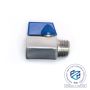 Zawór kulowy mini gwintowany Flowmatik G 1/2 GW - G 1/2 GZ, PN63 nierdzewny stal 316, PTFE - 2