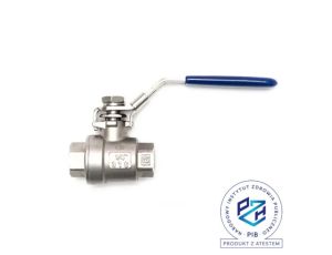 Zawór kulowy gwintowany Flowmatik R 2 1/2 GW PN63, 2-elementowy z blokadą, stal nierdzewna 316, PTFE
