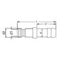 Króciec do form wtryskowych DN6 typ HASCO, do węża fi 8 mm, bez zaworu - 3