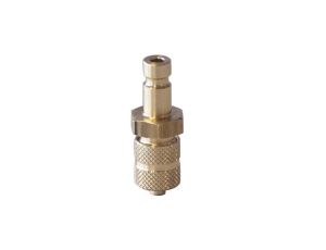 Króciec szybkozłącza DN2,7 typ 20, skręcany do węża fi 3x5 mm, mosiądz