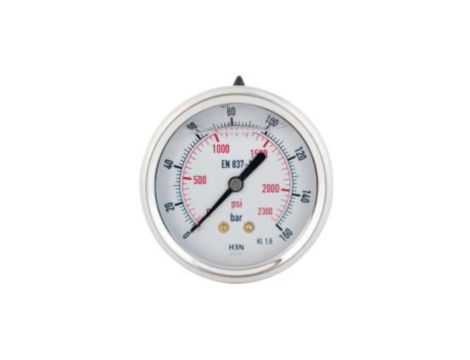 Manometr glicerynowy aksjalny 0-160 bar, G 1/4, 63 mm