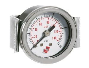 Manometr tablicowy aksjalny 0-12 bar z elementem montażowym C, G 1/4, 63 mm - image 2