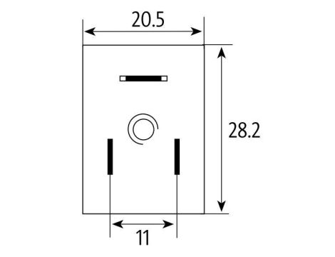 Cewka elektrozaworu 12V DC z wtyczką z diodą LED, szerokość 22 mm, trzpień fi 9 mm - 3