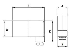 Cewka elektrozaworu 24V DC, 4,8W, z wtyczką z diodą LED, szerokość 22 mm, trzpień fi 9 mm - image 2