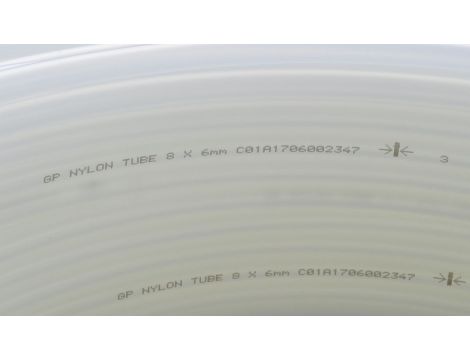 Przewód pneumatyczny PA poliamidowy kalibrowany, fi 6x4 mm, biały (krążek 200 m) - 2