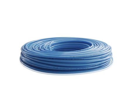 Przewód pneumatyczny PU poliuretanowy kalibrowany, fi 6x4 mm, niebieski (krążek 200 m)