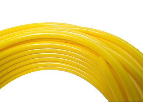 Przewód pneumatyczny PU poliuretanowy kalibrowany, fi 6x4 mm, żółty (krążek 25 m) - 3