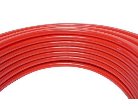 Przewód pneumatyczny PU poliuretanowy kalibrowany, fi 8x6 mm, czerwony (krążek 25 m) - 2