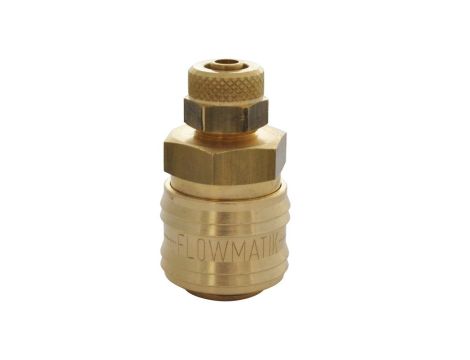 Szybkozłącze pneumatyczne DN7,2 typ 26, skręcane do węża fi 8x6 mm, mosiądz