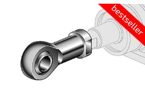 Końcówka prosta z przegubem kulowym M12x1,25 do siłownika D40, ISO15552/6431