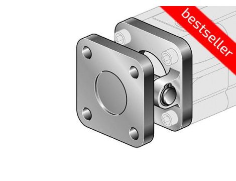 Ucho proste kompletne do siłownika pneumatycznego D125, ISO15552/6431, ISO21287, ze śrubami montaż. - 2