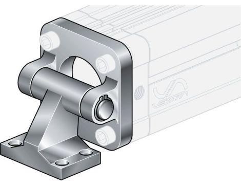 Ucho skośne kompletne do siłownika pneumatycznego D80, ISO15552/6431, ISO21287, ze śrubami montaż. - 2