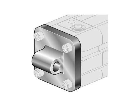 Ucho proste do siłownika pneumatycznego D32, ISO15552/6431, ISO21287, ze śrubami montażowymi