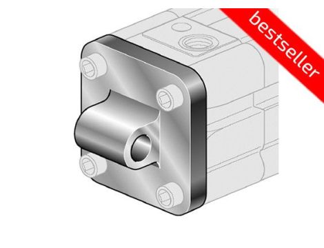 Ucho proste do siłownika pneumatycznego D100, ISO15552/6431, ISO21287, ze śrubami montażowymi