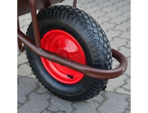 AW TACZKA BUDOWLANA  85L/2,0mm BRĄZ+OSŁONA KOŁA /GŁĘBOKA - image 2