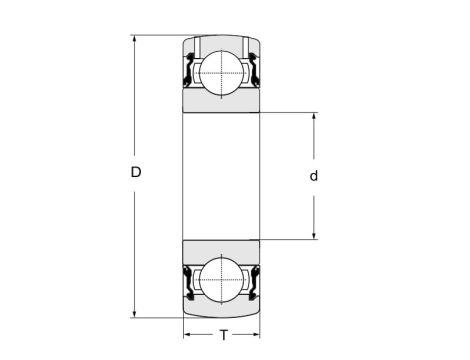 Łożysko samonastawne 6205SEE SNR, 25 x 52 x 15 - 2
