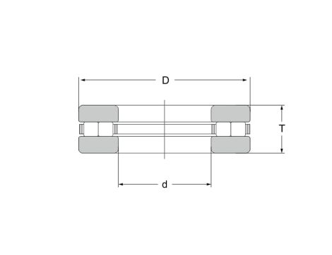 Łożysko oporowe wałeczkowe 89310 TV INA, 50 x 95 x 27 - 2