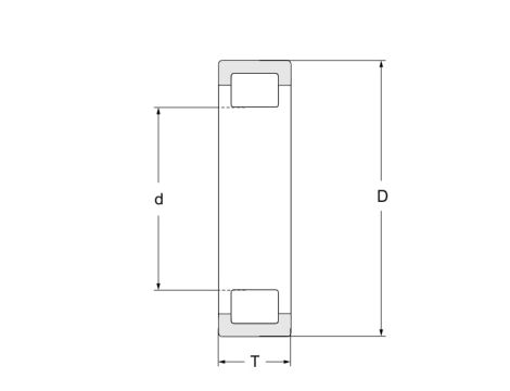 Łożysko walcowe bez pierścienia wewnętrznego F 238891.02 INA, 32 x 53.5 x 19.5 - 3