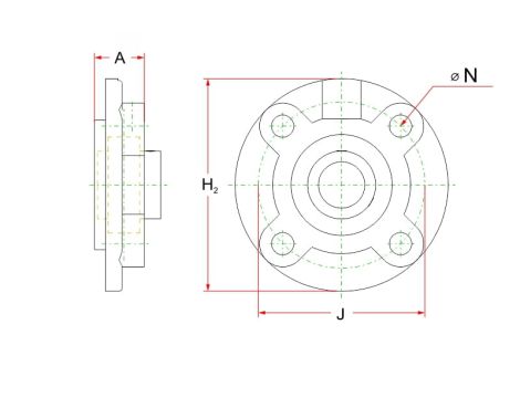 Oprawa samonastawna żeliwna GG.ME12 N INA - 2
