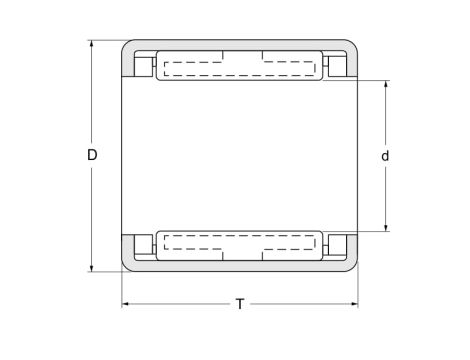 Sprzęgło igiełkowe HF1416 L564 INA, 14 x 20 x 16 - 3