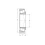 Łożysko stożkowe jednorzędowe HM218248/10 FBJ, 89.974 x 146.975 x 40 - 3
