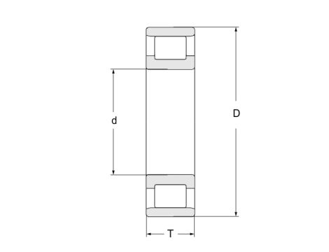 Łożysko walcowe jednorzędowe N209 E XL TVP2 FAG, 45 x 85 x 19 - 3