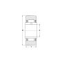Rolka igiełkowa NA2204 2RS FBJ, 20 x 47 x 18 - 3