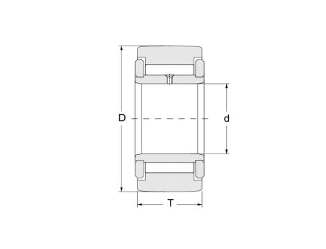 Rolka igiełkowa NATV10 PP A INA, 10 x 30 x 15 - 2