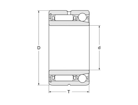 Łożysko kombinowane NKIA5914 XL INA 70 x 100 x 40 - 2
