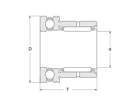 Łożysko kombinowane NKX70 Z XL INA 70 x 85 x 40 - 3