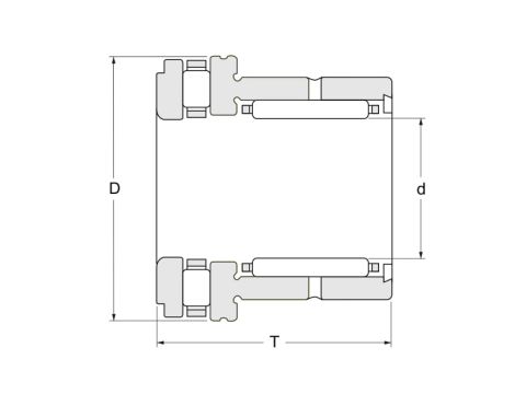 Łożysko kombinowane NKXR25 XL INA 25 x 37 x 30 - 3