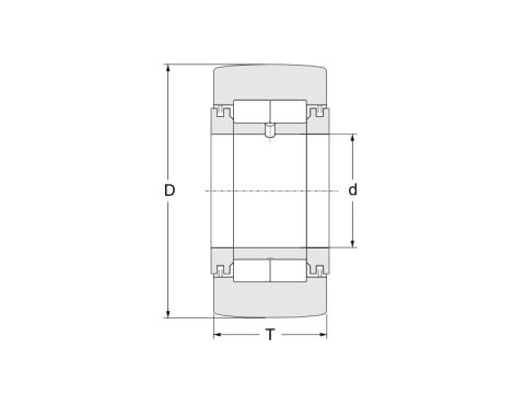 Rolka wałeczkowa NUTR40 X A INA, 40 x 80 x 32 - 2