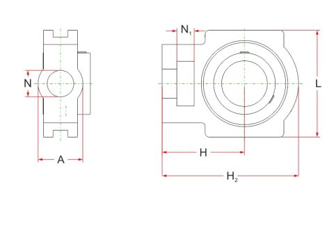 Zespół z oprawą żeliwną PHE20 XL INA - 2