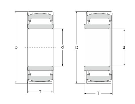 Łożysko igiełkowe PNA15/32 XL INA 15 x 32 x 16 - 2
