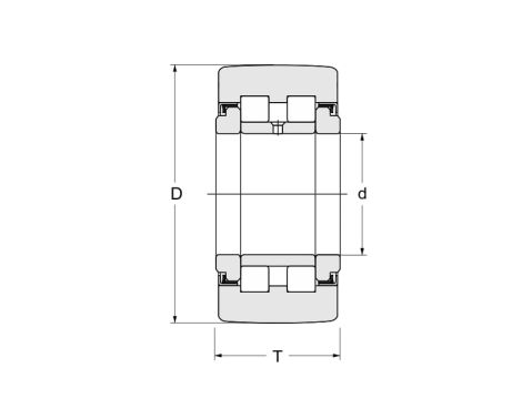 Rolka wałeczkowa PWTR17 2RS XL INA, 17 x 40 x 21 - 2