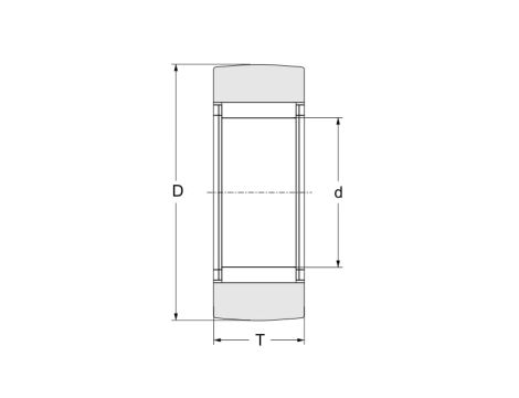 Rolka igiełkowa, bez pierścienia wewnętrznego RSTO40 INA, 50 x 80 x 19.8 - 3