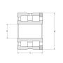 Łożysko walcowe dwurzędowe SL024832 A INA, 160 x 200 x 40 - 4