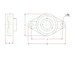 Zespół nierdzewny z oprawą stalową SSUCFL204 12 FBJ - image 2